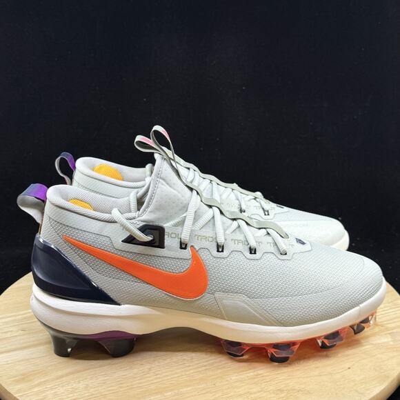 Nike Men\'s Force Zoom Trout 9 Elite Baseball Cleats HF1116-001 Gray Size 9.5 New main image 9
